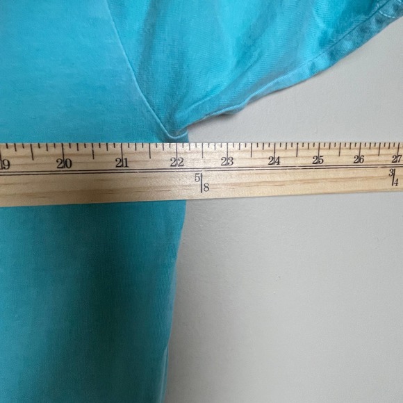 NWT Puerto Rico Graphic Tee Short Sleeve Crew Neck Blue Neon El Morro San Juan L - Picture 8 of 11